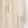 kondala vintage chic femmes robe rayé ample col en v ceintures à lacets longue robe kimono nouvelle mode 2024 automne robe ample