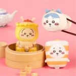 Chiikawa Hachiware Usagi Hong Kong Kawa série de thé à boire thé du matin pendentif en peluche porte-clés, cadeau d&rsquo;anniversaire