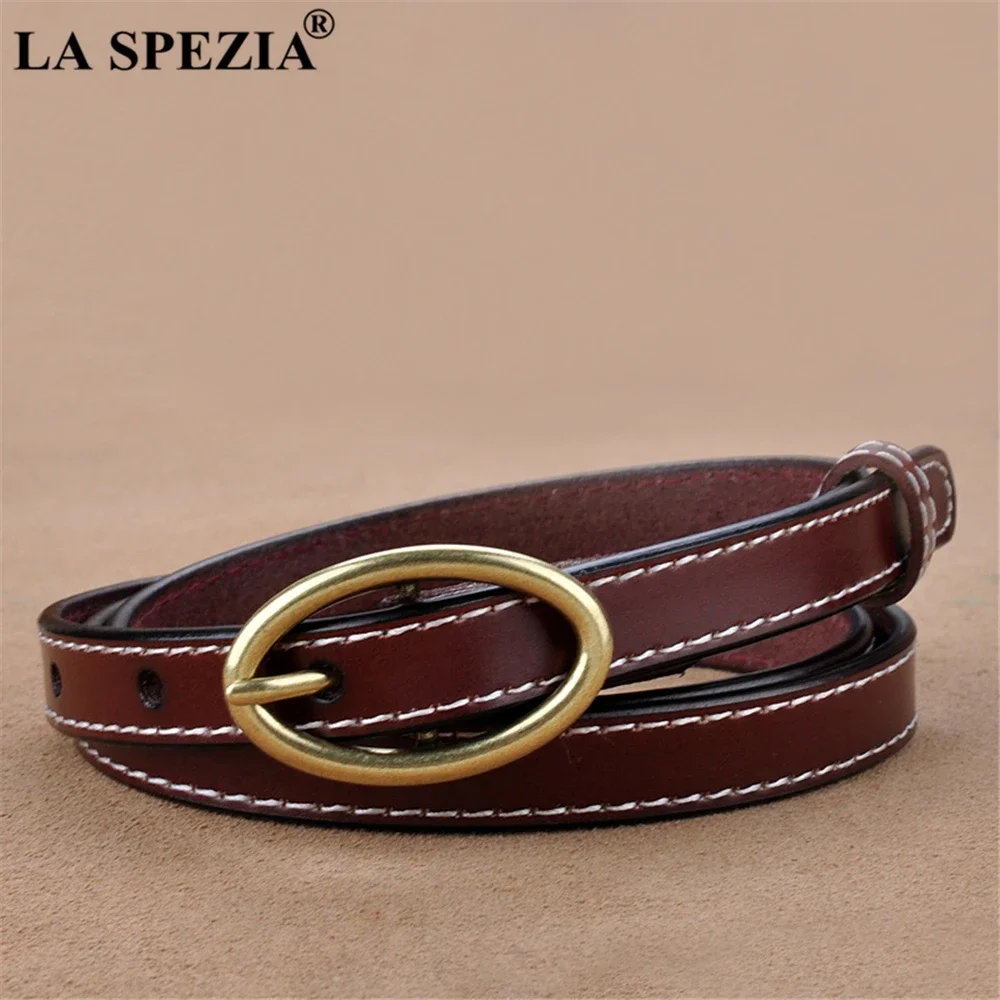 la spezia ceinture vintage en cuir group pour femme, marron, broche fine, structure de la taille, accessoire pour jeans la spezia ceinture vintage en cuir group pour femme, marron, broche fine, structure de la taille, accessoire pour jeans