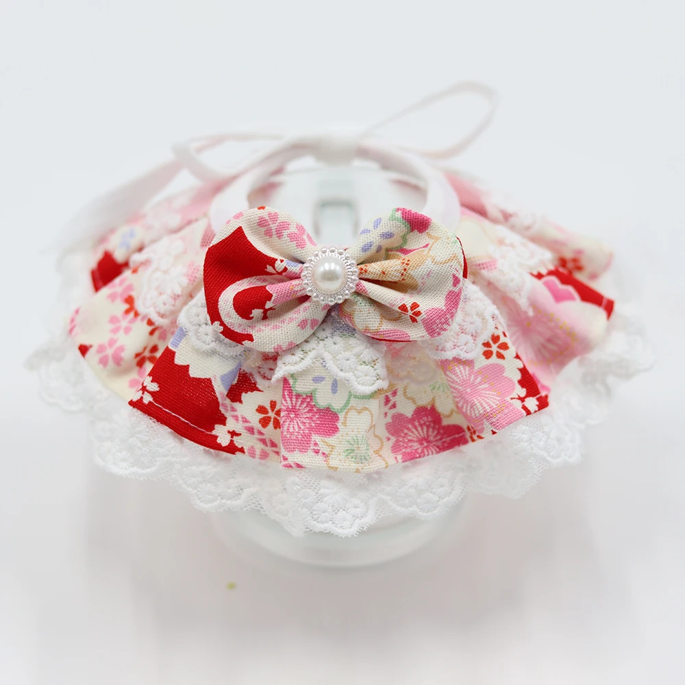 Bandana réglable en coton de Style japonais pour chien, accessoire pour animaux de compagnie, foulard imprimé, mignon, petit, moyen gabarit Bandana réglable en coton de Style japonais pour chien, accessoire pour animaux de compagnie, foulard imprimé, mignon, petit, moyen gabarit