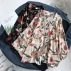 cache maillot en mousseline de soie pour femmes, chemises à fleurs, chemisiers bohème, écharpes, vêtements de plage, robe kimono, maillot de bain, été