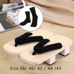Sabots japonais en bois, pantoufles de maison traditionnelles légères et portables, sandales, chaussures japonaises pour dortoir, plage d&rsquo;été, voyage quotidien