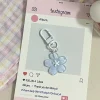 porte clés simulé sakura en résine, fleur de cerisier, pendentif jelly sakura, pendentif romantique, fleur translucide, poupée