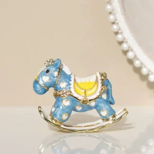 Petit cheval à bascule, petite boîte à bijoux, boîte à boucles d’oreilles, jouet pour enfants, Mini ornements Petit cheval à bascule, petite boîte à bijoux, boîte à boucles d’oreilles, jouet pour enfants, Mini ornements