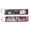 porte clés cool anime brodé prédire tag pour femmes, porte clés de voiture japonaise, accessoires de bijoux à la mode, cadeaux