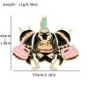 anime une pièce classiques figure dessin animé broches mode drôle singe d. luffy badge pour amis bijoux accessoires cadeaux