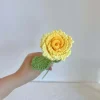bouquet de fleurs au crochet, bourgeons de roselle mignons, tissé à la main, décor créatif de bouquet de fête de mariage