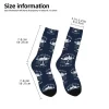 supermarine spitfire hommes chaussettes d'équipage unisexe amusant avion de chasse pilote avion printemps été automne hiver robe chaussettes