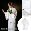 Robe Kimono Traditionnelle Japonaise, en Coton Respirant, avec Plaque Frontale, Accessoires de Taille Robe Kimono Traditionnelle Japonaise, en Coton Respirant, avec Plaque Frontale, Accessoires de Taille