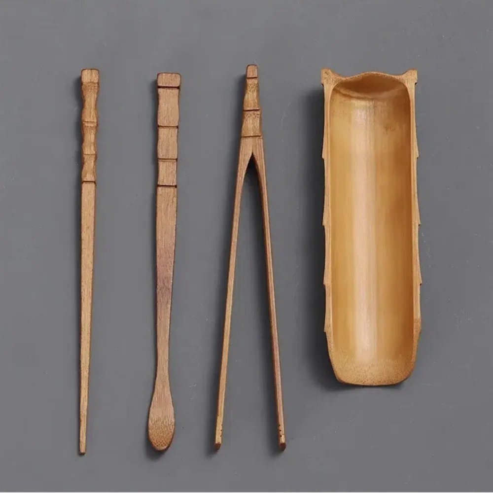 nouveau cuillère à thé en bambou naturel fait à la main, service à thé kung fu de style chinois de haute qualité, aiguille à thé chahe cha ze, cérémonie du thé nouveau cuillère à thé en bambou naturel fait à la main, service à thé kung fu de style chinois de haute qualité, aiguille à thé chahe cha ze, cérémonie du thé