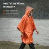 poncho de pluie d'urgence, couverture thermique, résistant aux intempéries, équipement de camping de survie en plein air, gadgets de survie