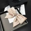 Épingle à cheveux en satin avec nœud pour femme, style coréen, filet de célébrité, pince horizontale, pinces pour queue de cheval, tempérament, accessoires pour cheveux