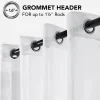 rideaux transparents pour fenêtres de chambre à coucher, rideau en tulle en fil blanc massif décontracté pour pépinière/salon, traitements de fenêtre de cuisine