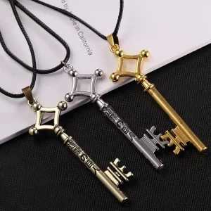 Collier attaque sur Titan pour hommes, pendentif clé Eren Shingeki No Kyojin, mode Vintage rétro Anime, bijoux Cosplay, 2024