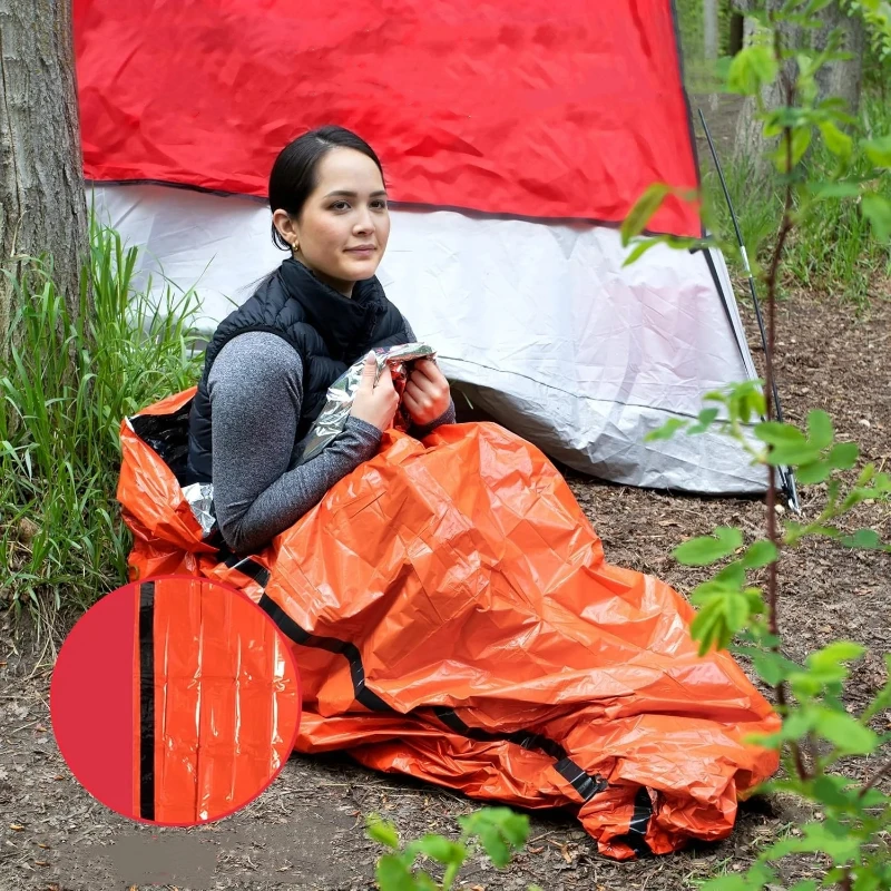 poncho de pluie d'urgence, couverture thermique, résistant aux intempéries, équipement de camping de survie en plein air, gadgets de survie poncho de pluie d'urgence, couverture thermique, résistant aux intempéries, équipement de camping de survie en plein air, gadgets de survie