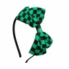 anime kochou shinobu kamado nezuko cosplay bandeau à nœud papillon bandeau pour filles coiffure accessoires de cheveux cadeaux pour les filles