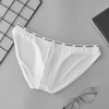 sous vêtements pour hommes, taille basse, respirant, maille fine, slip transparent, sexy, design convexe en u, sous vêtements pour printemps et hiver