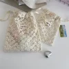 sacs à cordon brodés en dentelle en maille, sac à cordon imprimé marguerite, organisateur de soins de la peau de voyage, sac anti poussière pour bijoux, sacs à cordon