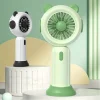 ventilateur portatif, mini ventilateur personnel avec support petit ventilateur alimenté par batterie (produit lui même ne venu pas avec des piles aa)