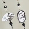 pendentif papillon pour téléphone portable, breloque bibelot, bricolage, style chinois, calligraphie faite à la main, sangle, anti perte, confronrette