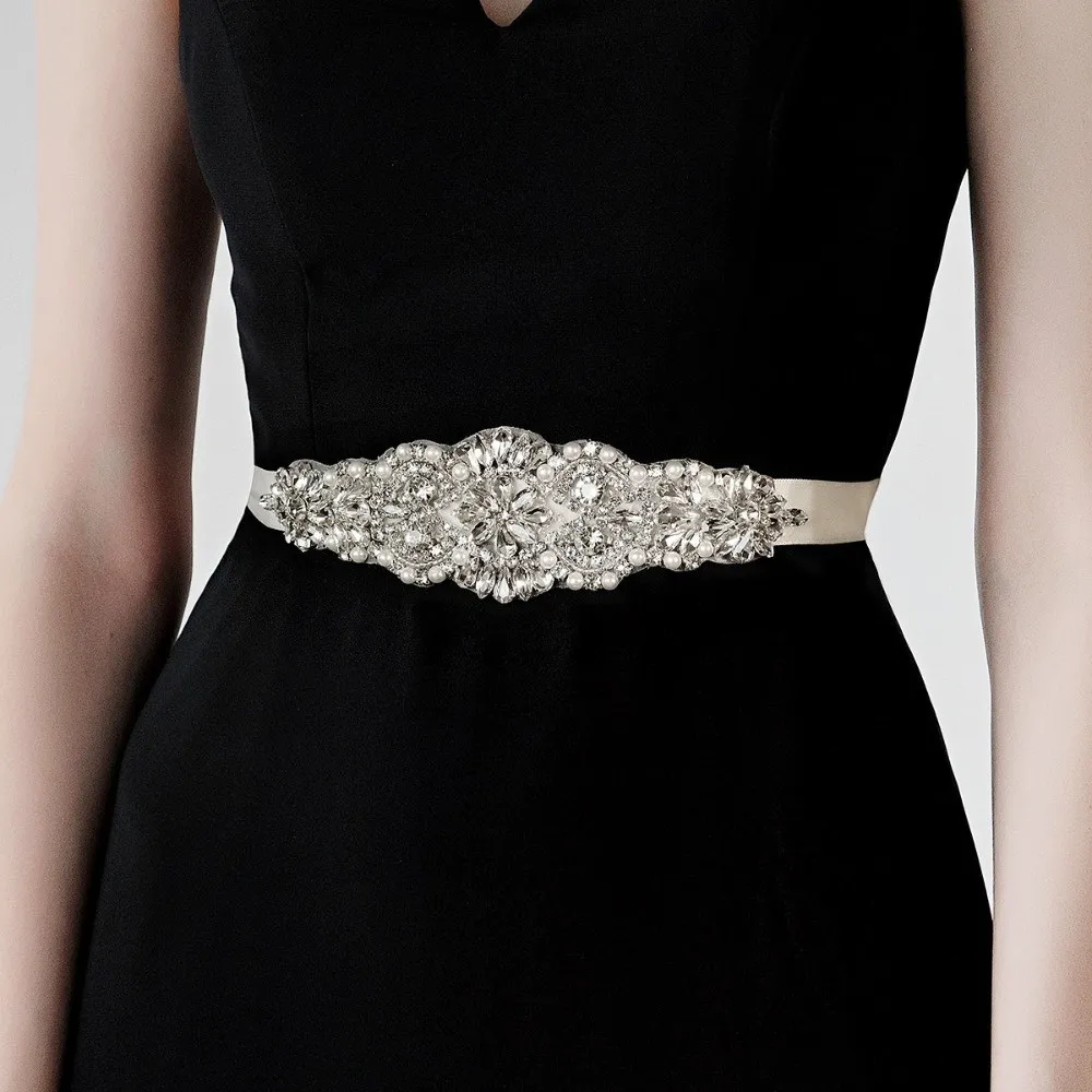 ceinture de mariée en ruban doux, longue ceinture de mariage en argent, strass de style coréen, ceintures de mariée ceinture de mariée en ruban doux, longue ceinture de mariage en argent, strass de style coréen, ceintures de mariée