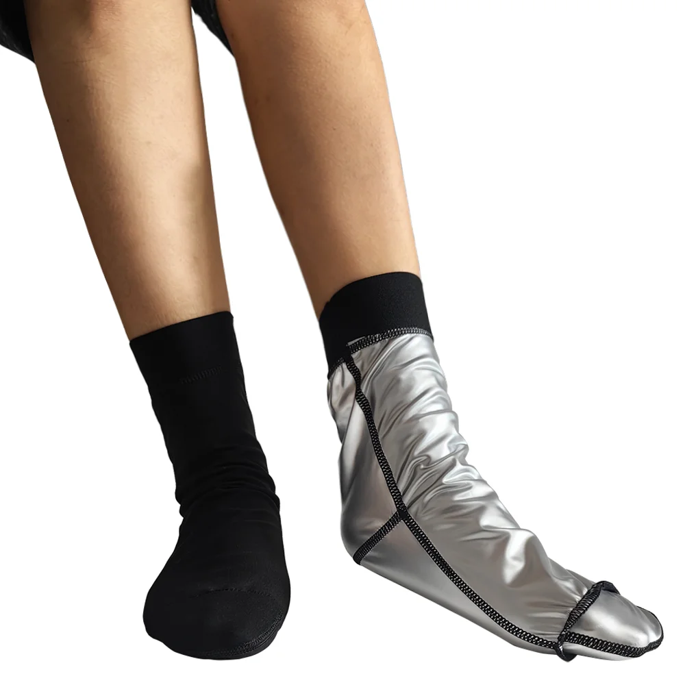 1 paire de chaussettes de sauna pour perte de poids et transpiration, chaussettes thermiques chaudes pour brûler les graisses, vêtements modelants pour les pieds, prévention des fissures des pieds 1 paire de chaussettes de sauna pour perte de poids et transpiration, chaussettes thermiques chaudes pour brûler les graisses, vêtements modelants pour les pieds, prévention des fissures des pieds