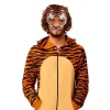 masque d'animal 3d pour halloween, masques de bal tim, tigre, cochon, demi visage, robe de barrage de carnaval, accessoires de costume