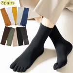 3 paires de chaussettes à bout fendu pour hommes, 100% coton, antifriction, évacuant l’humidité, fraîcheur longue durée, résout les problèmes de pieds en sueur! 3 paires de chaussettes à bout fendu pour hommes, 100% coton, antifriction, évacuant l’humidité, fraîcheur longue durée, résout les problèmes de pieds en sueur!