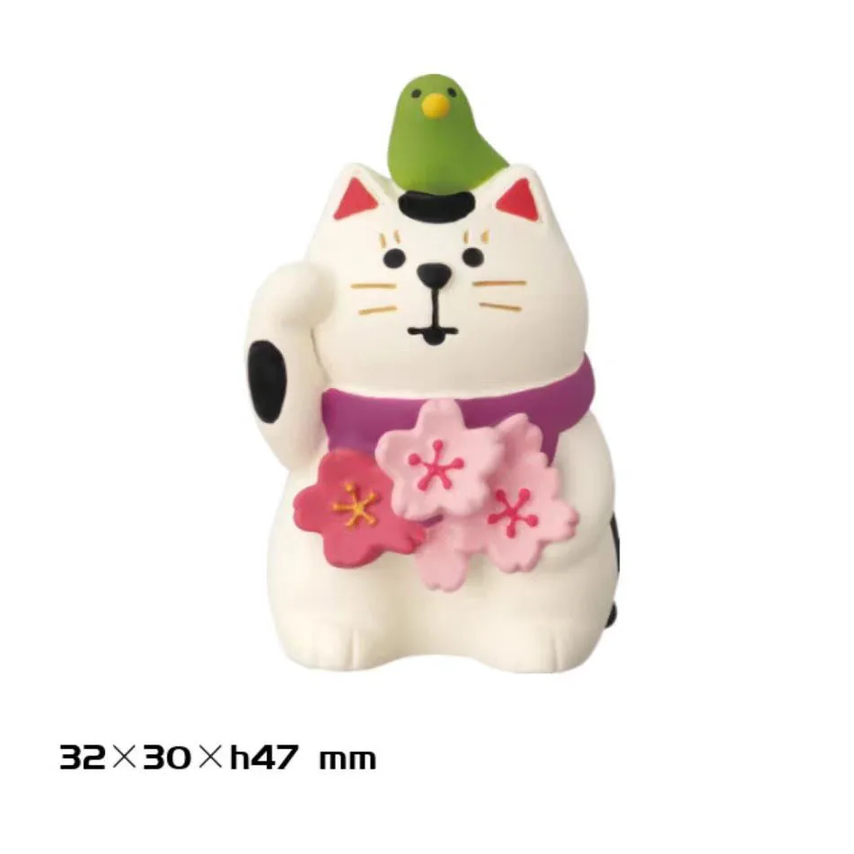 zakka fleur de cerisier mignon chat ornement fleurs d'amiral scène ins jouet à la mode bricolage résine artisanat chiffres ornements zakka fleur de cerisier mignon chat ornement fleurs d'amiral scène ins jouet à la mode bricolage résine artisanat chiffres ornements