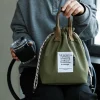 Sac à déjeuner japonais coréen en toile de coton, sac à main à cordon de serrage, Portable, isolé thermiquement, pique-nique, stockage des aliments, boîte à Bento, fourre-tout Sac à déjeuner japonais coréen en toile de coton, sac à main à cordon de serrage, Portable, isolé thermiquement, pique-nique, stockage des aliments, boîte à Bento, fourre-tout