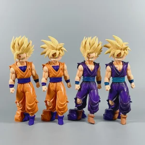 21cm Dragon Ball fait à la main Super course soleil Wufan bataille dommages Saiyan Sun Wukong Dragon Ball ornement voiture cadeau d&rsquo;anniversaire