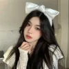 mode doux nœud papillon bandeau satin belle lolita bandeau de cheveux tempérament cheveux accessoires cosplay cheveux cerceau costume décoration