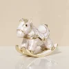 petit cheval à bascule, petite boîte à bijoux, boîte à boucles d'oreilles, jouet pour enfants, mini ornements