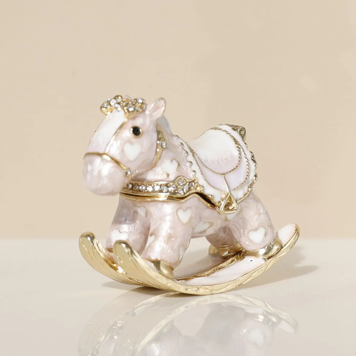 petit cheval à bascule, petite boîte à bijoux, boîte à boucles d'oreilles, jouet pour enfants, mini ornements petit cheval à bascule, petite boîte à bijoux, boîte à boucles d'oreilles, jouet pour enfants, mini ornements