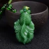 collier pendentif en agate chinoise naturelle pour hommes et femmes, amulette porte bonheur, bijoux sculptés, mode classique, diversifier, breloque, bénédiction, cadeaux