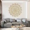 décoration marocaine d'art mural en métal pour améliorer votre salon avec un design indien et mandala, pièce d'accent de maison élégante