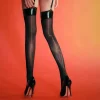 bas en cuir pu rouge et noir pour femmes, bas hauts de cuisse, 8d, brillant à l'huile, extensible, en nylon, collants sexy, lingerie cosplay