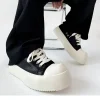 hommes à semelles épaisses grand bout rond baskets couple anti dérapant porter des chaussures de plein air femmes polyvalent à la mode décontracté unisexe conseil chaussures