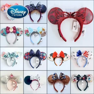 Bandeau princesse Disney Mickey oreille raiponce neige blanche, nœud à paillettes, cerceau pour cheveux, accessoires pour filles, cadeau d’halloween, Jack de noël Bandeau princesse Disney Mickey oreille raiponce neige blanche, nœud à paillettes, cerceau pour cheveux, accessoires pour filles, cadeau d’halloween, Jack de noël