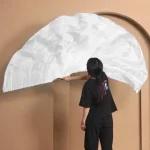 Injfinancièrement-Voile de danse demi-cercle avec écharpe, accessoires de performance sur scène, document solide nickel é, nouveau Injfinancièrement-Voile de danse demi-cercle avec écharpe, accessoires de performance sur scène, document solide nickel é, nouveau