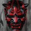 Prajna-Masque Fantôme d’Horreur Japonais en Latex pour Adulte, Déguisement de Samouraï, Démon, Oni, Accessoire de Carnaval d’Halloween Prajna-Masque Fantôme d’Horreur Japonais en Latex pour Adulte, Déguisement de Samouraï, Démon, Oni, Accessoire de Carnaval d’Halloween