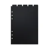 séparateur d'index de papier transparent a5 a6 6 trous pour classeur planificateur cahier papeterie cahier diviseur de papier accessoires