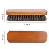 brosse de polissage et d'entretien des chaussures en cuir, manche en poils de cheval