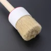 brosse à cheveux de sanglier à tête ronde, manche en bois, outil de nettoyage à poils durables, lavage de voiture, détail de roue, épurateur, éponges, tissus, brosses