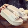 pantoufles de luxe à plateforme pour femme, chaussures décontractées d'extérieur, sandales à la mode