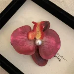 Pince à cheveux en tissu fleur orchidée papillon Style coréen orchidée fleur épingle à cheveux Style bohème femme cheveux accessoires fille pince à cheveux