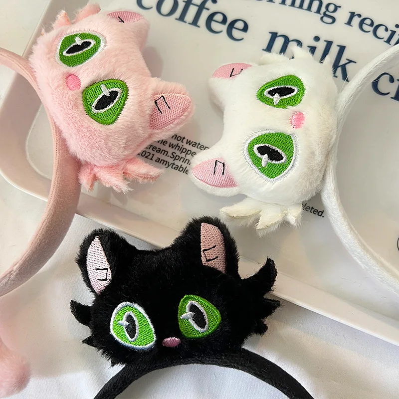 nouveau kawaii suzume dessin animé en peluche chat bandeaux mignon noir blanc chat cheveux cerceau bandeau pour femmes filles cadeaux cheveux accessoires nouveau kawaii suzume dessin animé en peluche chat bandeaux mignon noir blanc chat cheveux cerceau bandeau pour femmes filles cadeaux cheveux accessoires