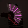 ventilateur led pliant à lueur créative, portable, coloré, lumineux, fait à la main, pour festivals, fête d'halloween