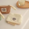 Porte-monnaie japonais mignon simple gaufre porte-monnaie sac de poignet pour femme été fleur nouveau sac Porte-monnaie japonais mignon simple gaufre porte-monnaie sac de poignet pour femme été fleur nouveau sac