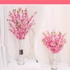 bouquet de fleurs artificielles sakura en fleurs de pêcher simulées, bouquet de célébration de mariage, branches de fleurs, vase de table de jardin, ornement